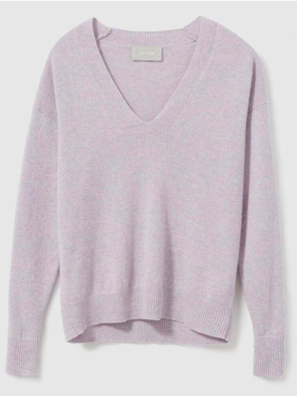 Everlane | 100% Cashmere V-Neck Sweater | Lavender Heather | Size Medium